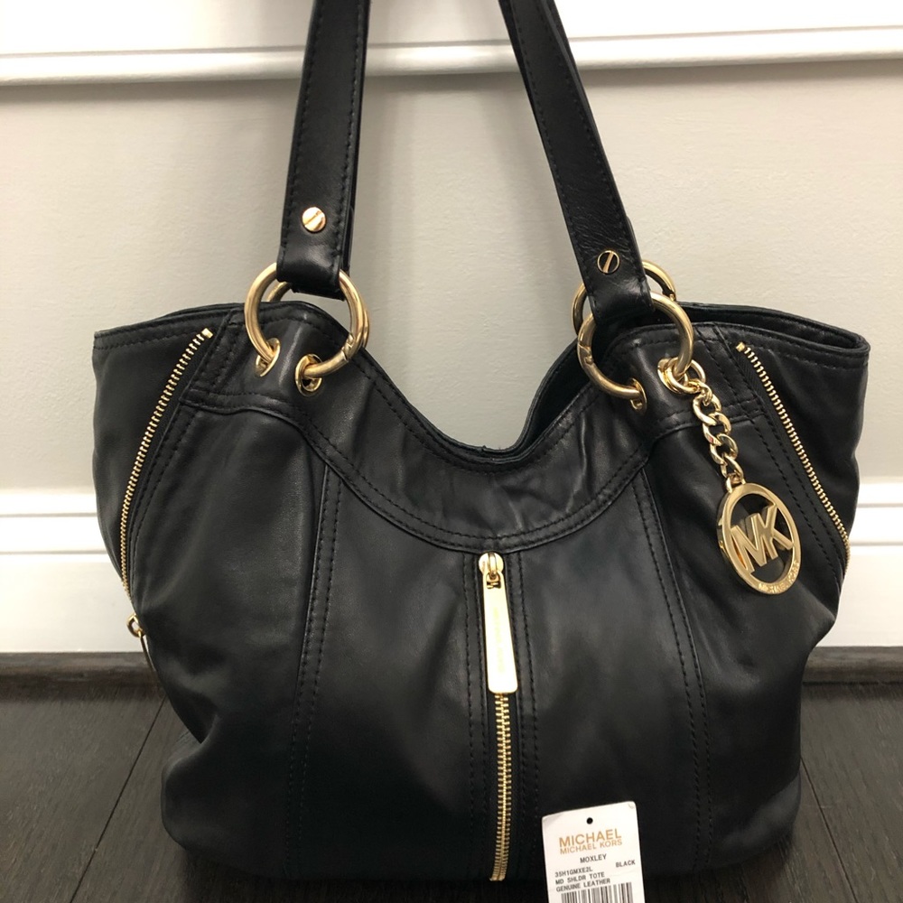 Michael Kors Moxley Shoulder Tote Genuine Leather